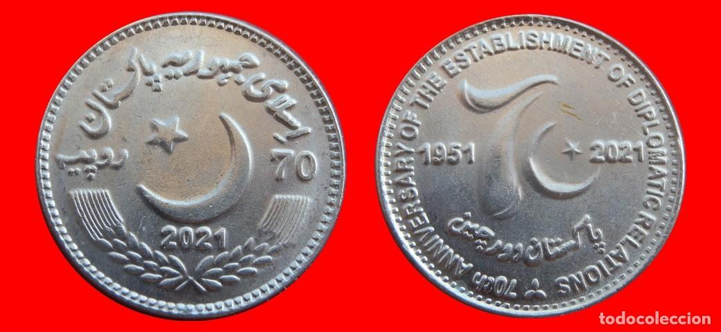 Monedas antiguas de Asia: 70 RUPIAS 2021 SIN CIRCULAR PAKISTAN -9878SC