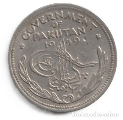 Monedas antiguas de Asia: Pakistan &frac12; rupia 1949 N&iacute;quel, 6g, &oslash; 24mm KM# 6