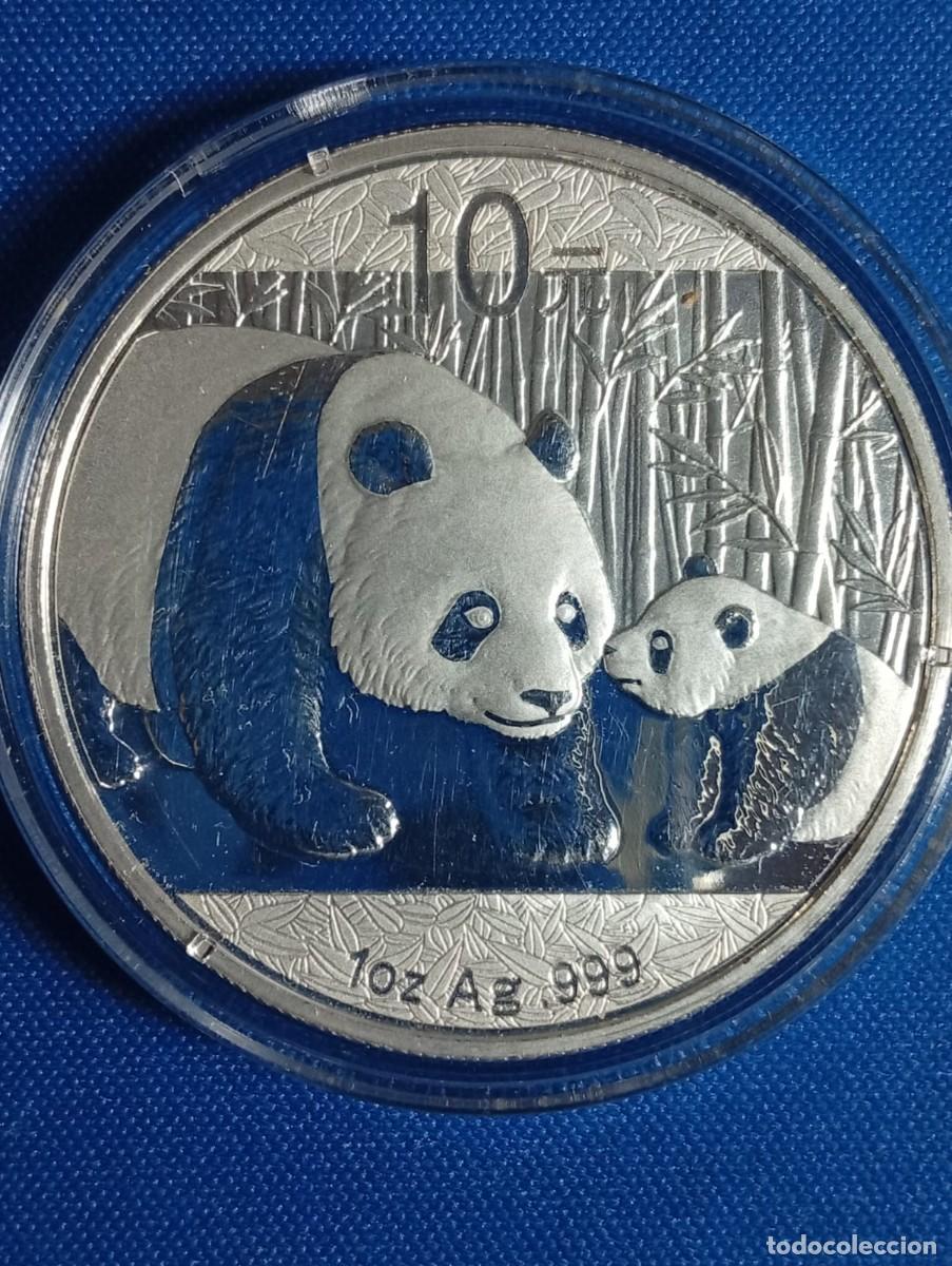 Alte M&uuml;nzen aus Asien: Onza de plata 999 ( 31,10 g. ) Panda China a&ntilde;o: 2011