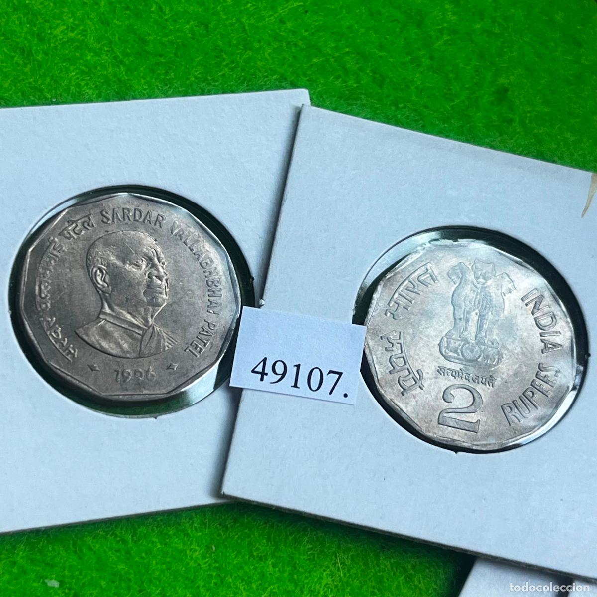 Monedas antiguas de Asia: India 2 rupias 1996, Vallabhbhai Patel, una moneda, 49107 3