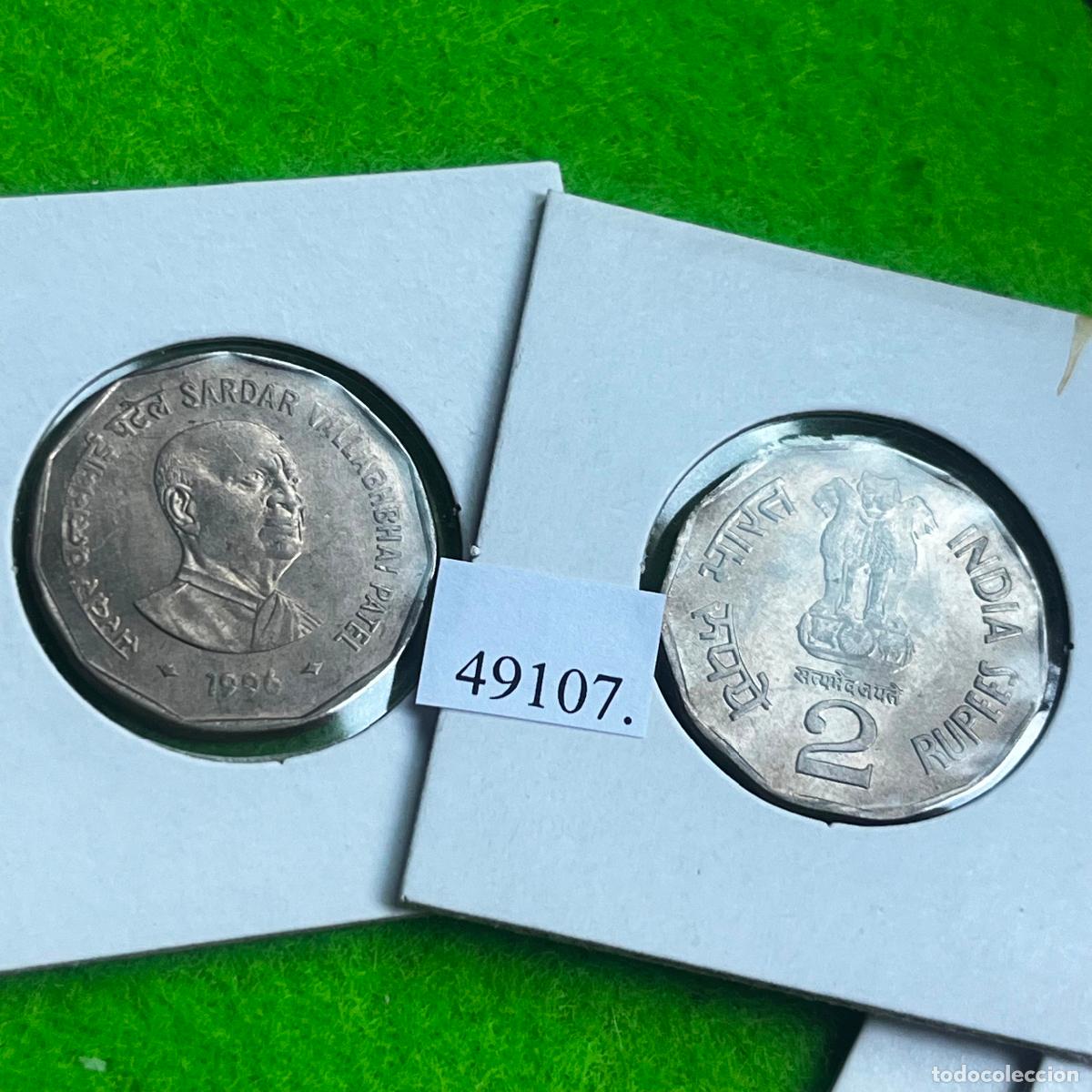 Monedas antiguas de Asia: India 2 rupias 1996, Vallabhbhai Patel, una moneda, 49107 2