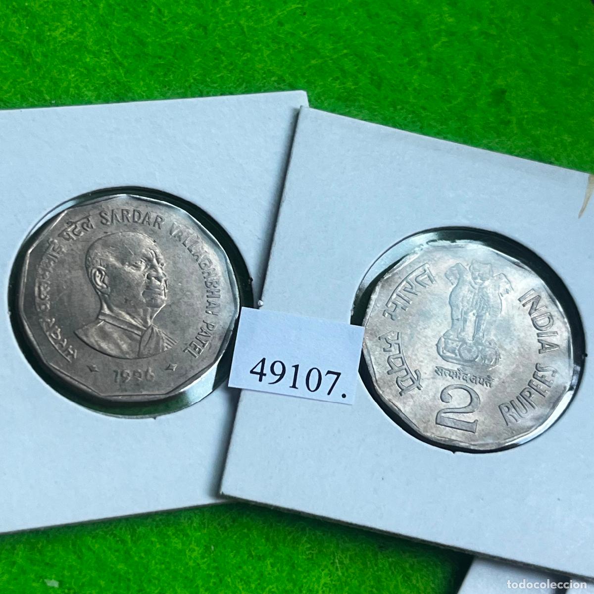 Monedas antiguas de Asia: India 2 rupias 1996, Vallabhbhai Patel, una moneda, 49107