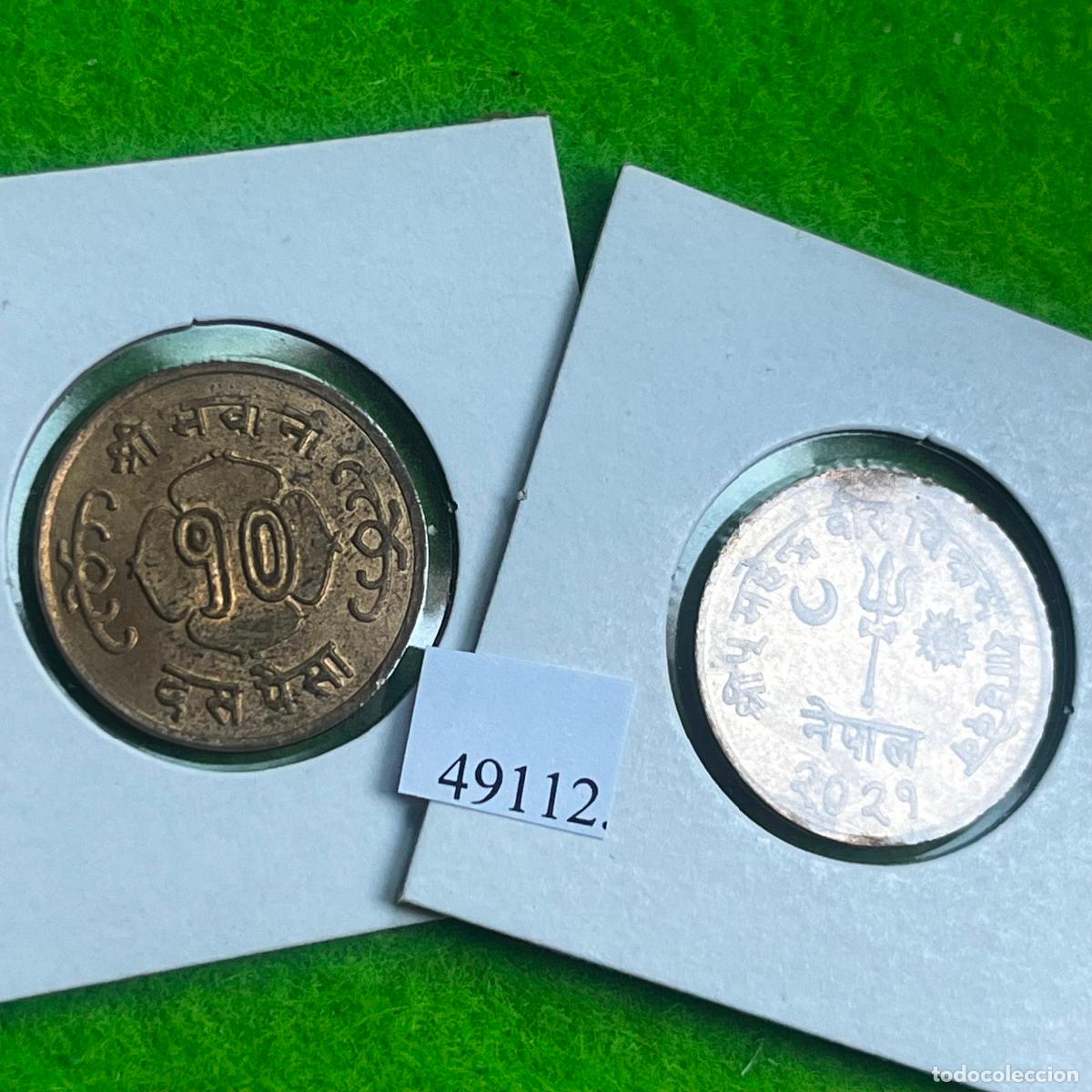 Monedas antiguas de Asia: Nepal 10 paisa 2021/(1964 d.C.) Mahendra Bir Bikram Shah (1955&ndash;1972). una moneda, 49112 9