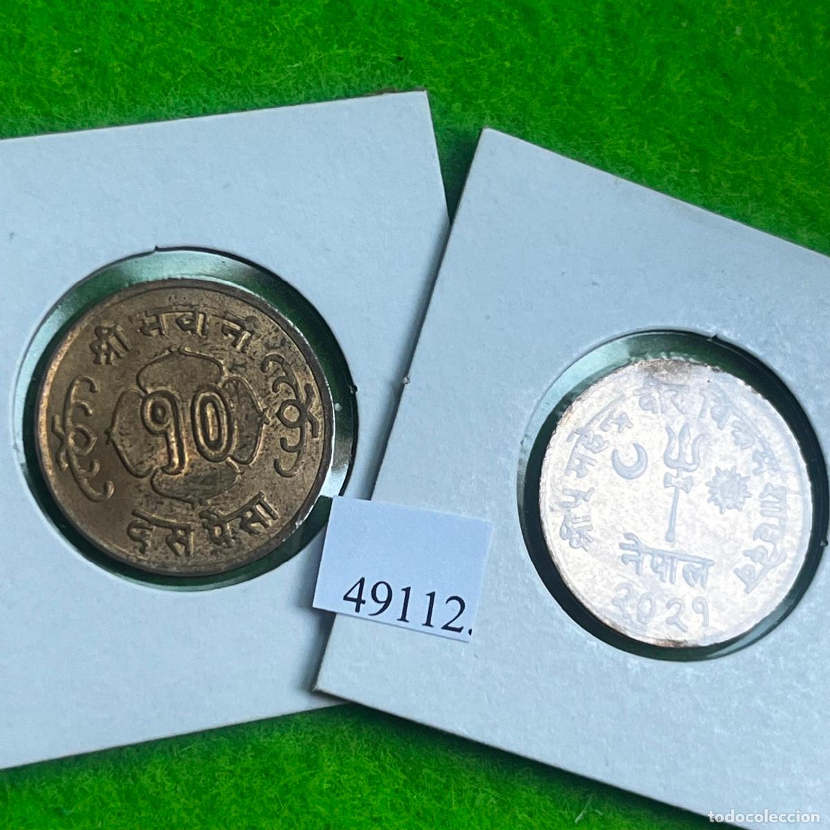 Monedas antiguas de Asia: Nepal 10 paisa 2021/(1964 d.C.) Mahendra Bir Bikram Shah (1955&ndash;1972). una moneda, 49112 6