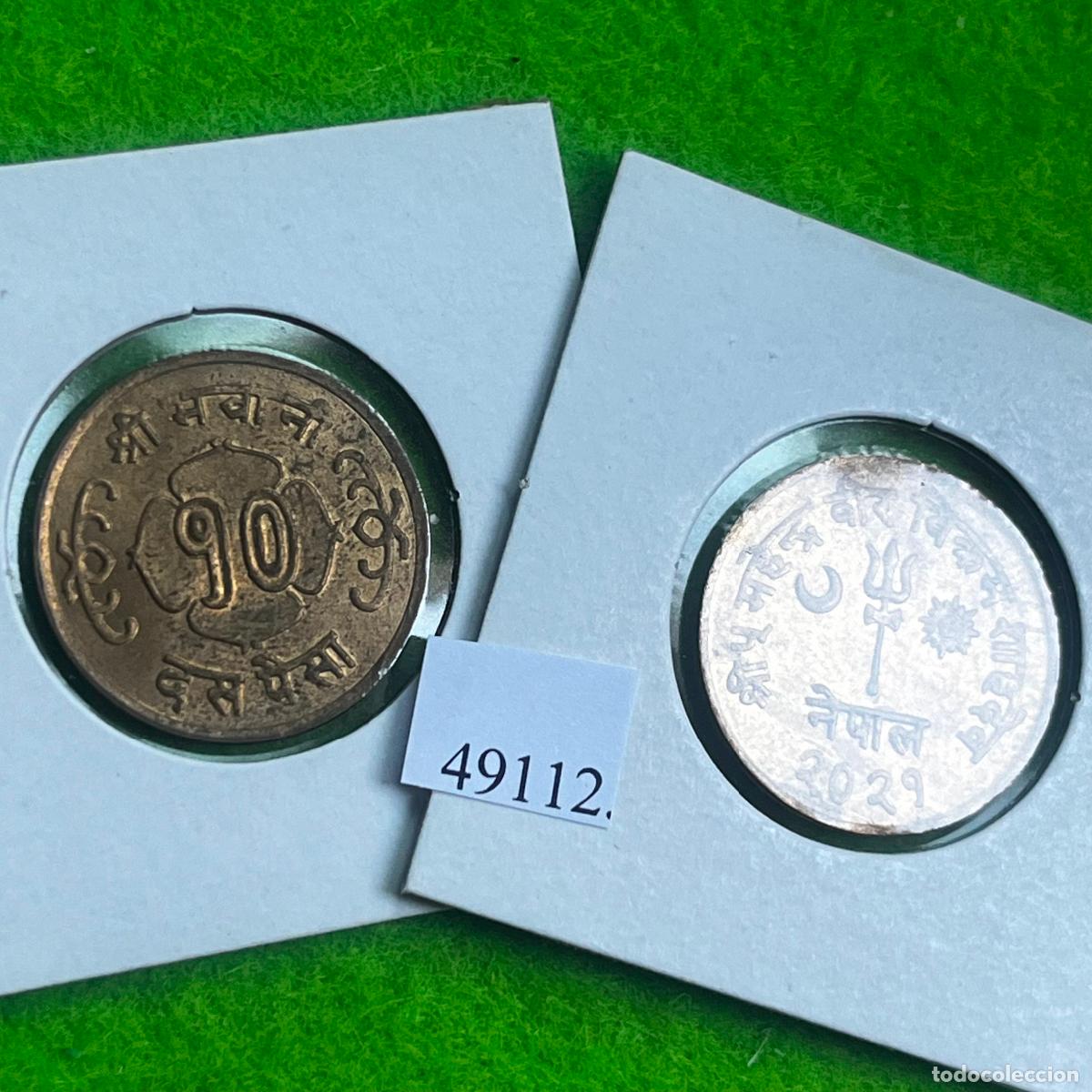 Monedas antiguas de Asia: Nepal 10 paisa 2021/(1964 d.C.) Mahendra Bir Bikram Shah (1955&ndash;1972). una moneda, 49112 5