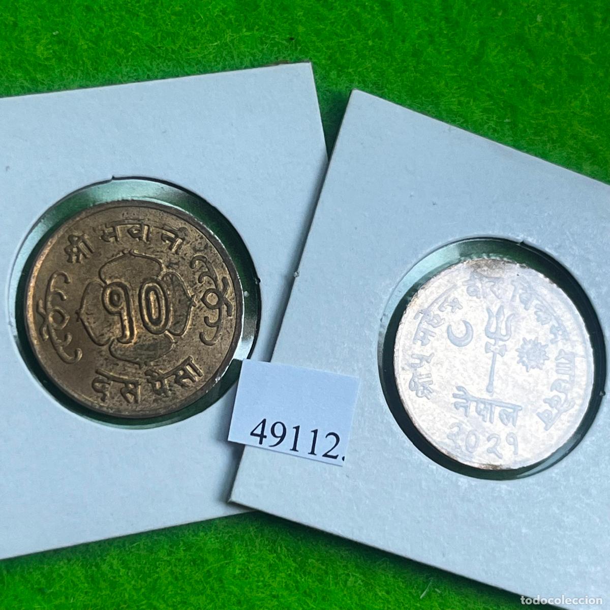 Monedas antiguas de Asia: Nepal 10 paisa 2021/(1964 d.C.) Mahendra Bir Bikram Shah (1955&ndash;1972). una moneda, 49112 2