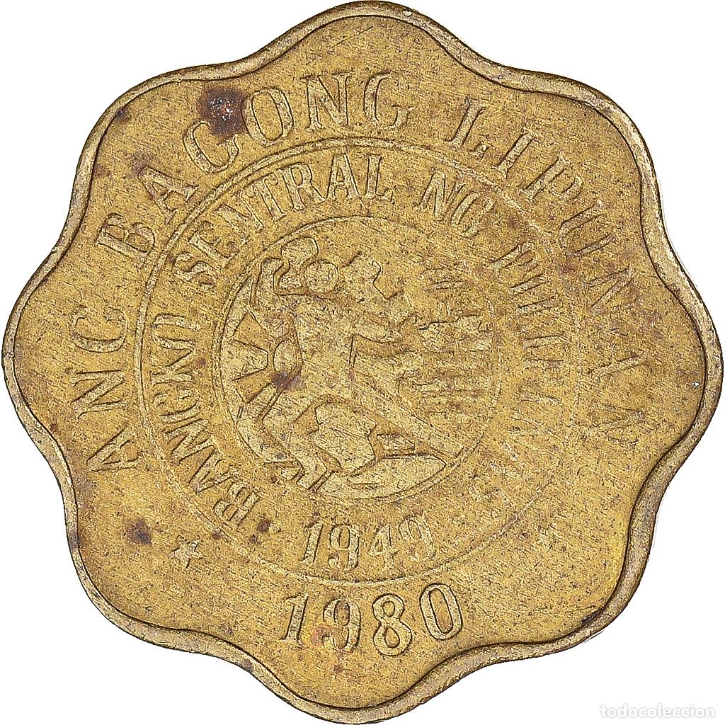 Monedas antiguas de Asia: [#1325954] Moneda, Filipinas, 5 Sentimos, 1980