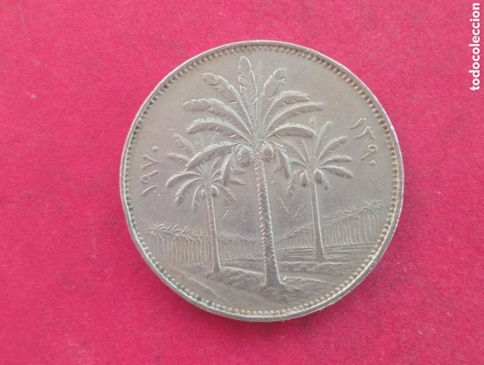 Monedas antiguas de Asia: 100 fils de Irak 1970 - Foto 2