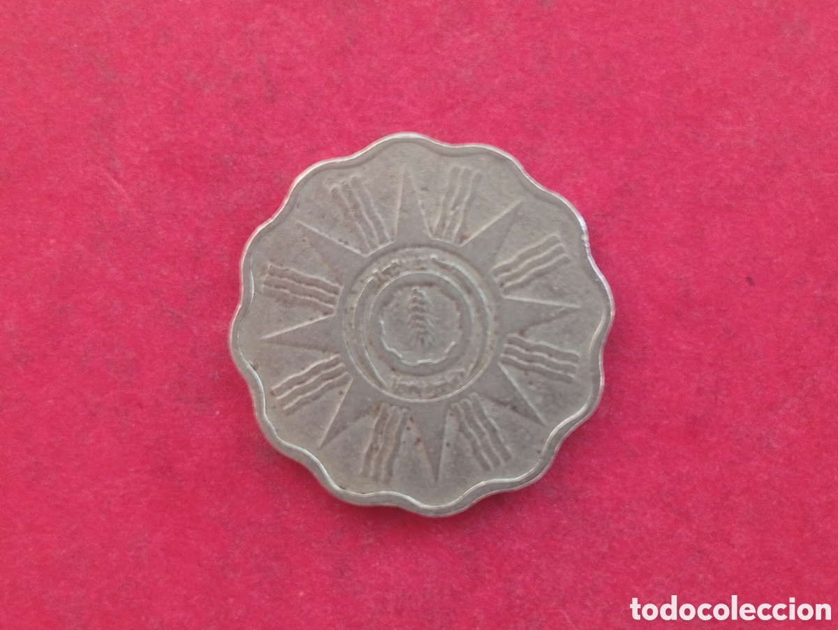 Monedas antiguas de Asia: 5 fils de Irak 1959. - Foto 2
