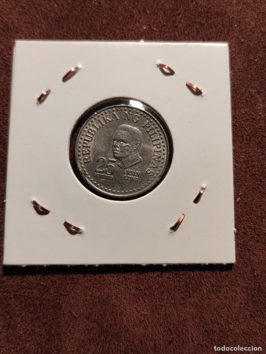 Monedas antiguas de Asia: Filipinas 25 Sentimos 1979 Juan Luna
