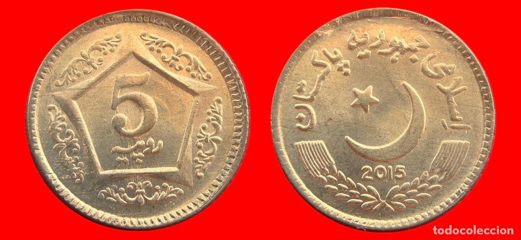 Monedas antiguas de Asia: 5 RUPIAS 2015 SIN CIRCULAR PAKISTAN-9938SC