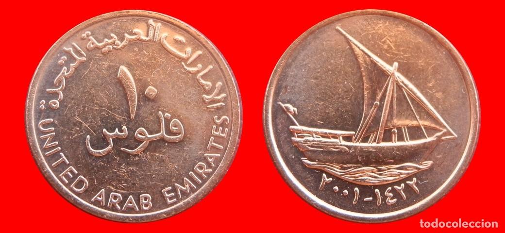 Monedas antiguas de Asia: 10 FILS 2001 SIN CIRCULAR EMIRATOS ARABES-9946SC