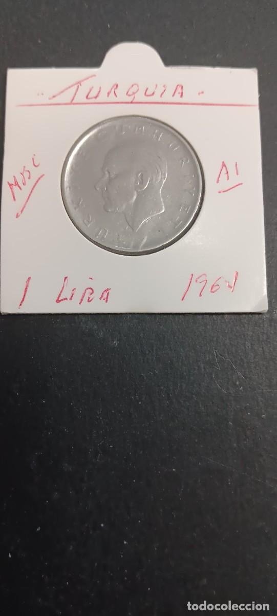 Monedas antiguas de Asia: TURQUIA(TURKIA) 1 LIRA 1964 MBC KM=889a1 (ACERO)