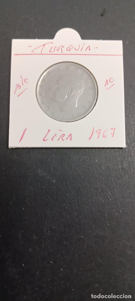 Monedas antiguas de Asia: TURQUIA(TURKIA) 1 LIRA 1967 BC KM=889a2 (ACERO)
