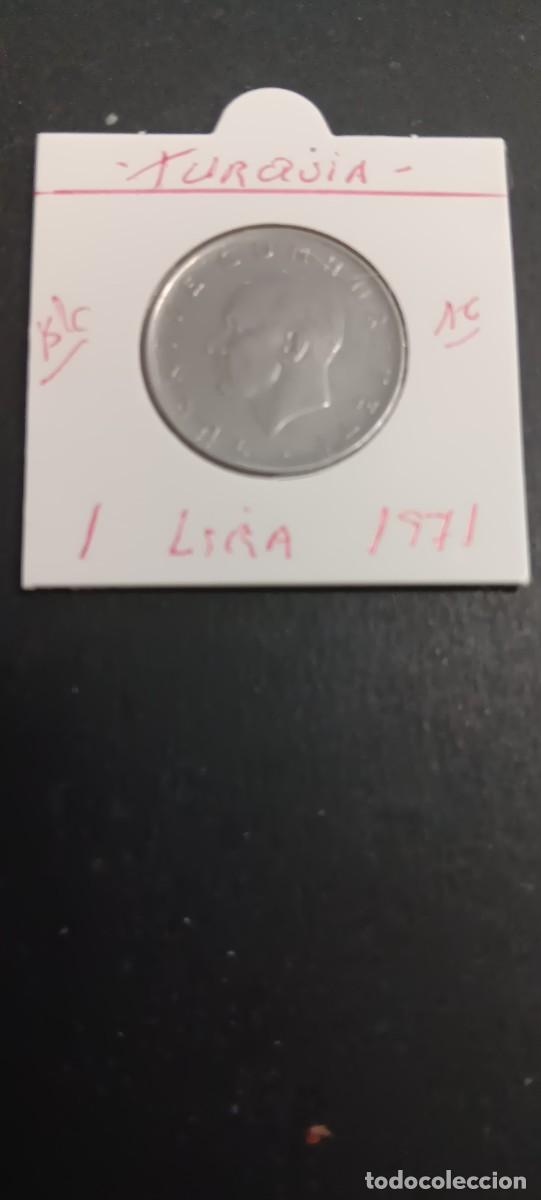 Monedas antiguas de Asia: TURQUIA(TURKIA) 1 LIRA 1971 BC KM=889a2 (ACERO)