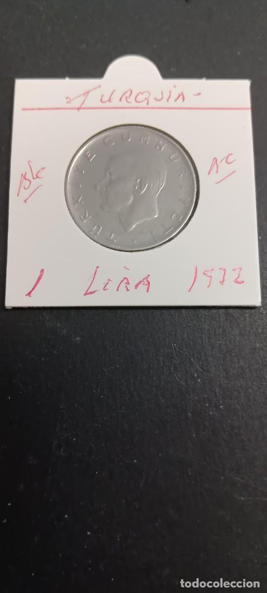 Monedas antiguas de Asia: TURQUIA(TURKIA) 1 LIRA 1972 BC KM=889a2 (ACERO)