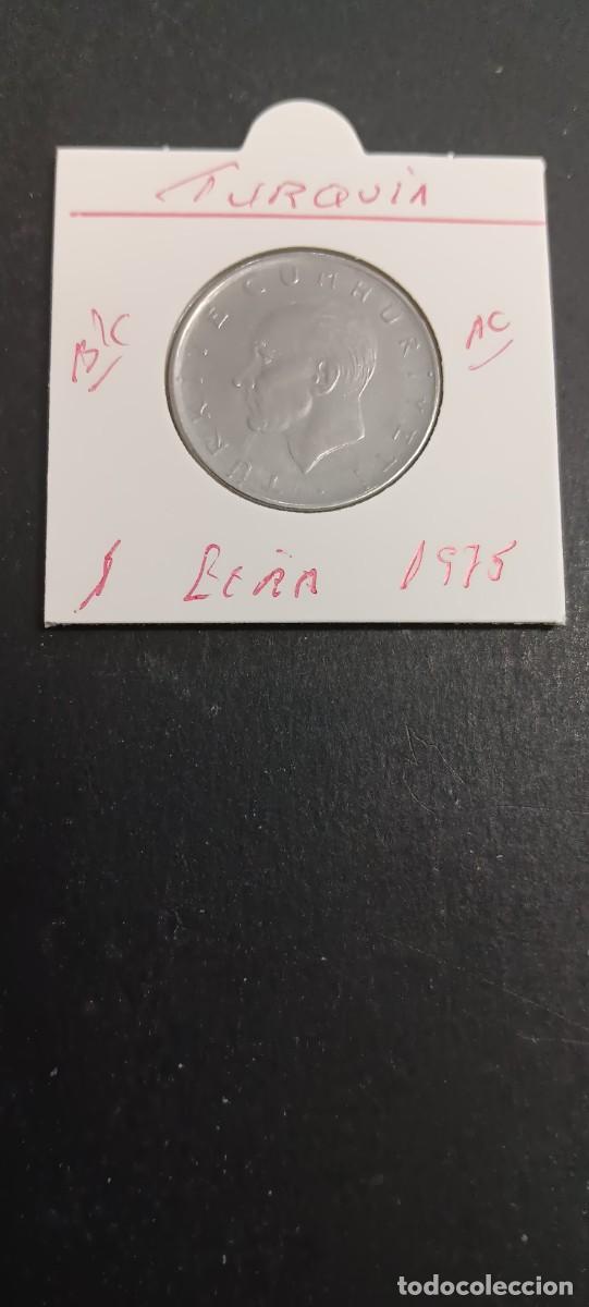 Monedas antiguas de Asia: TURQUIA(TURKIA) 1 LIRA 1975 BC KM=889a2 (ACERO)