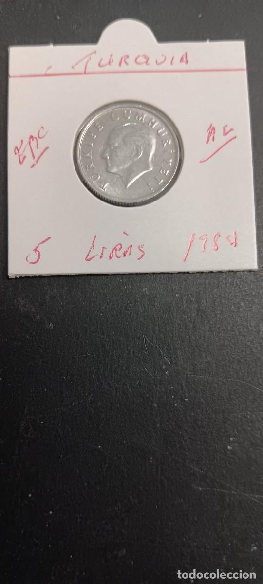 Monedas antiguas de Asia: TURQUIA(TURKIA) 5 LIRAS 1984 EBC KM=963 (ALUMINIO)