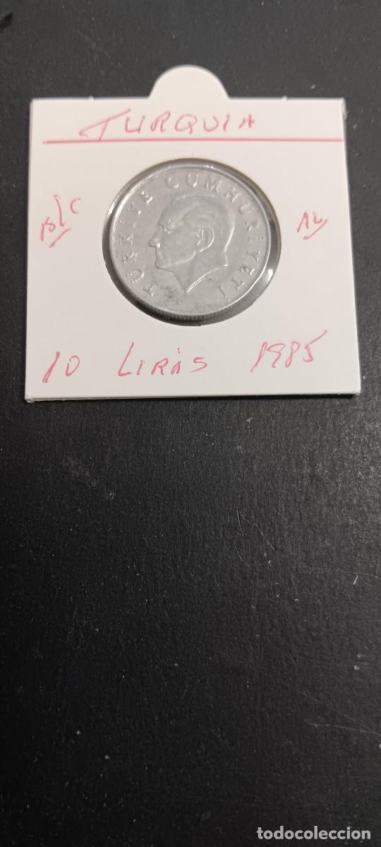 Monedas antiguas de Asia: TURQUIA(TURKIA) 10 LIRAS 1985 BC KM=964 (ALUMINIO)
