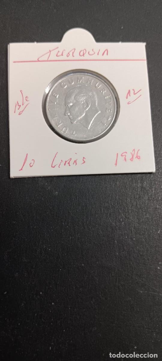 Monedas antiguas de Asia: TURQUIA(TURKIA) 10 LIRAS 1986 BC KM=964 (ALUMINIO)
