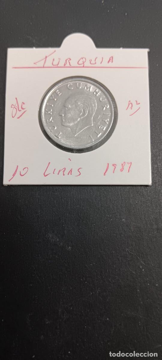 Monedas antiguas de Asia: TURQUIA(TURKIA) 10 LIRAS 1987 S/C KM=964 (ALUMINIO)