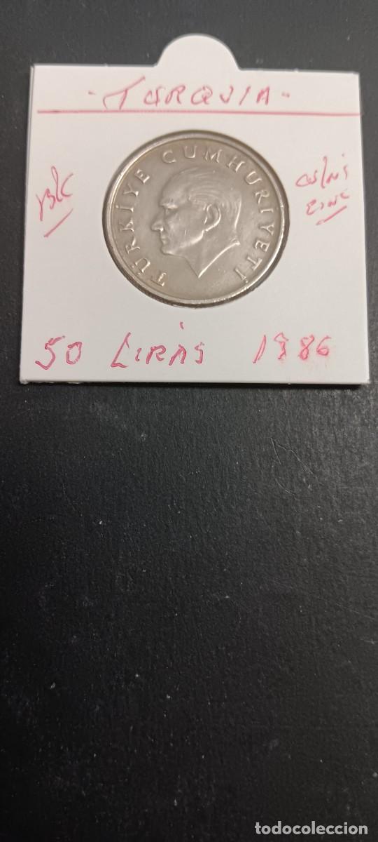 Monedas antiguas de Asia: TURQUIA(TURKIA) 50 LIRAS 1986 BC KM=966 (CUPRONIQUEL-ZINC)