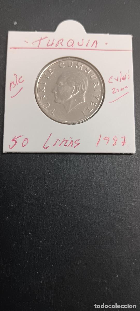 Monedas antiguas de Asia: TURQUIA(TURKIA) 50 LIRAS 1987 BC KM=966 (CUPRONIQUEL-ZINC)