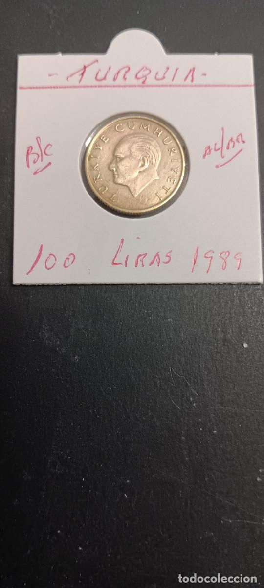 Monedas antiguas de Asia: TURQUIA(TURKIA) 100 LIRAS 1989 BC KM=988 (ALUMINIO-BRONCE)