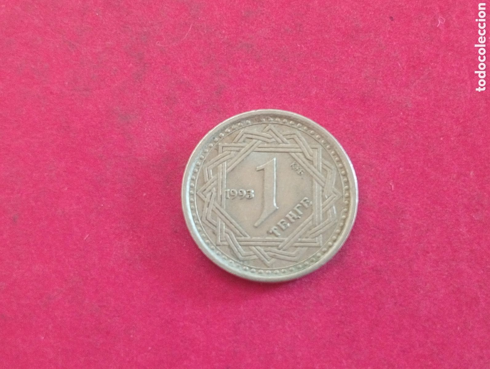 Monedas antiguas de Asia: 1 tenge de Kazajist&aacute;n 1993 conmemorativa