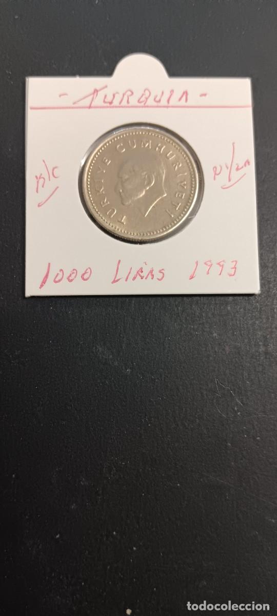 Monedas antiguas de Asia: TURQUIA(TURKIA) 1000 LIRAS 1993 BC KM=997 (NIQUEL-LAT&Oacute;N)