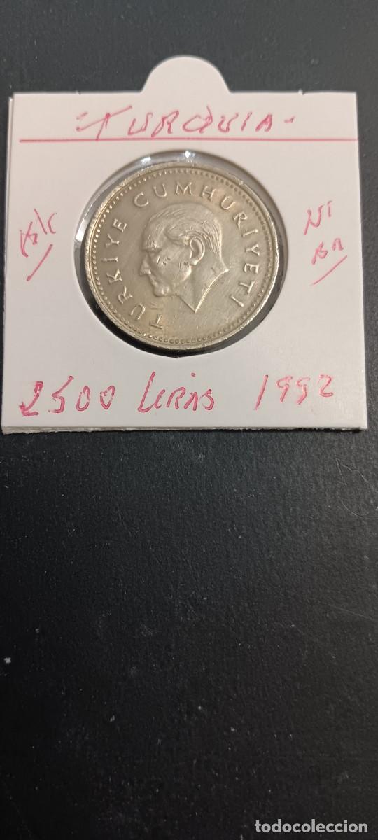 Monedas antiguas de Asia: TURQUIA(TURKIA) 2500 LIRAS 1992 BC KM=1015 (NIQUEL-LAT&Oacute;N)