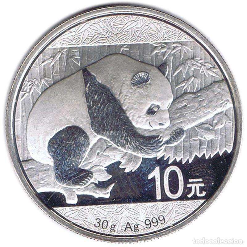 Monedas antiguas de Asia: CHINA MONEDA 10 YUAN OSO PANDA 2016 30 GRAMOS DE PLATA 999