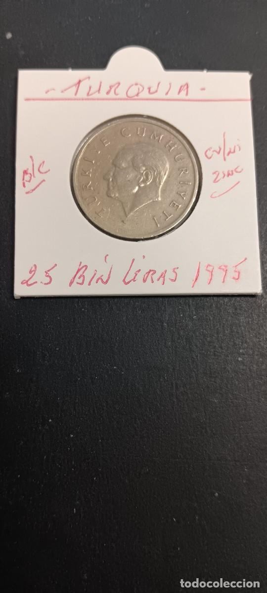 Monedas antiguas de Asia: TURQUIA(TURKIA) 25 BIN LIRAS 1995 BC KM=1041 (CUPRONIQUEL-ZINC)