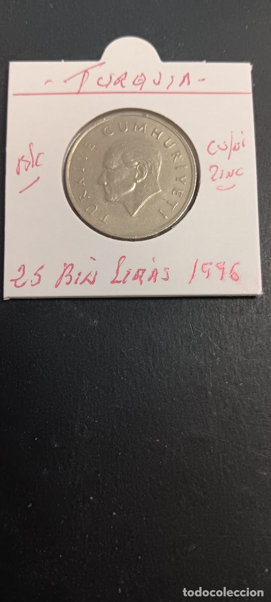 Monedas antiguas de Asia: TURQUIA(TURKIA) 25 BIN LIRAS 1996 BC KM=1041 (CUPRONIQUEL-ZINC)