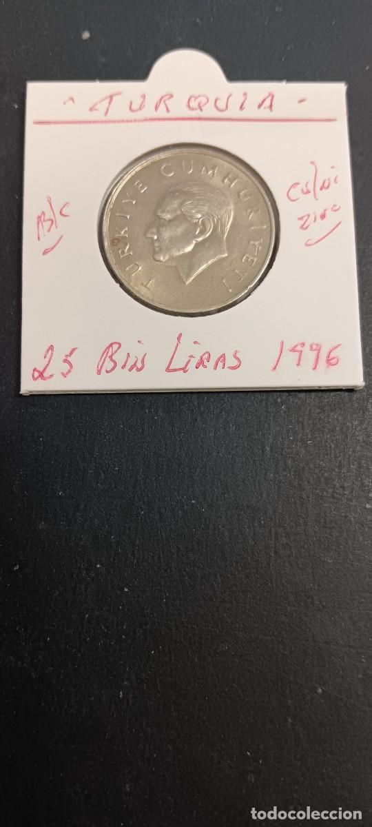 Monedas antiguas de Asia: TURQUIA(TURKIA) 25 BIN LIRAS 1996 BC KM=1041 (CUPRONIQUEL-ZINC)