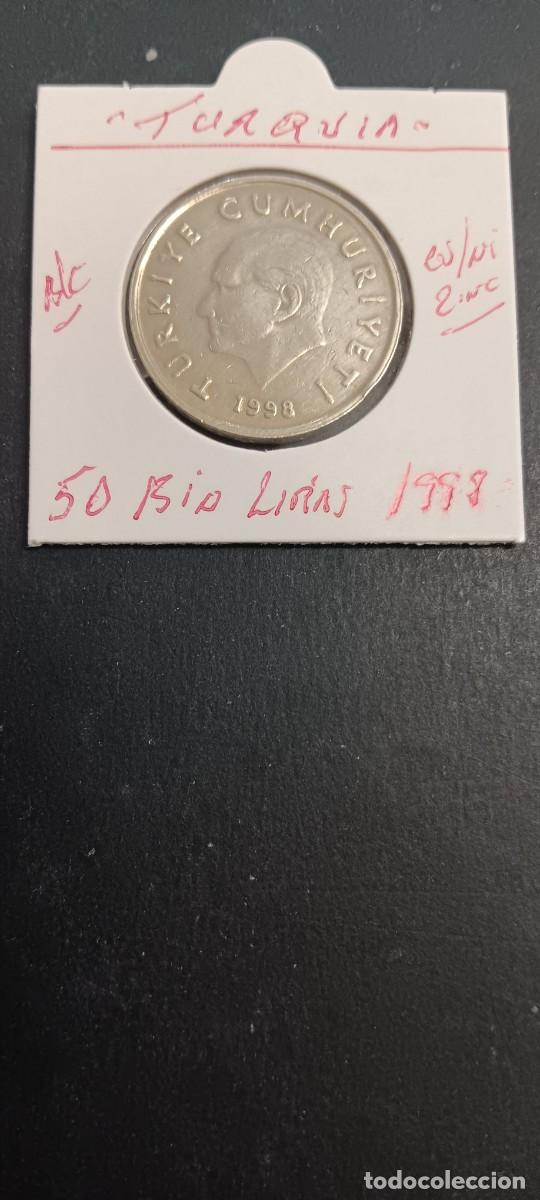 Monedas antiguas de Asia: TURQUIA(TURKIA) 50 BIN LIRAS 1998 BC KM=1056 (CUPRONIQUEL-ZINC)