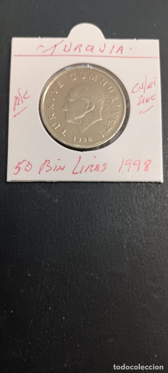 Monedas antiguas de Asia: TURQUIA(TURKIA) 50 BIN LIRAS 1998 BC KM=1056 (CUPRONIQUEL-ZINC)