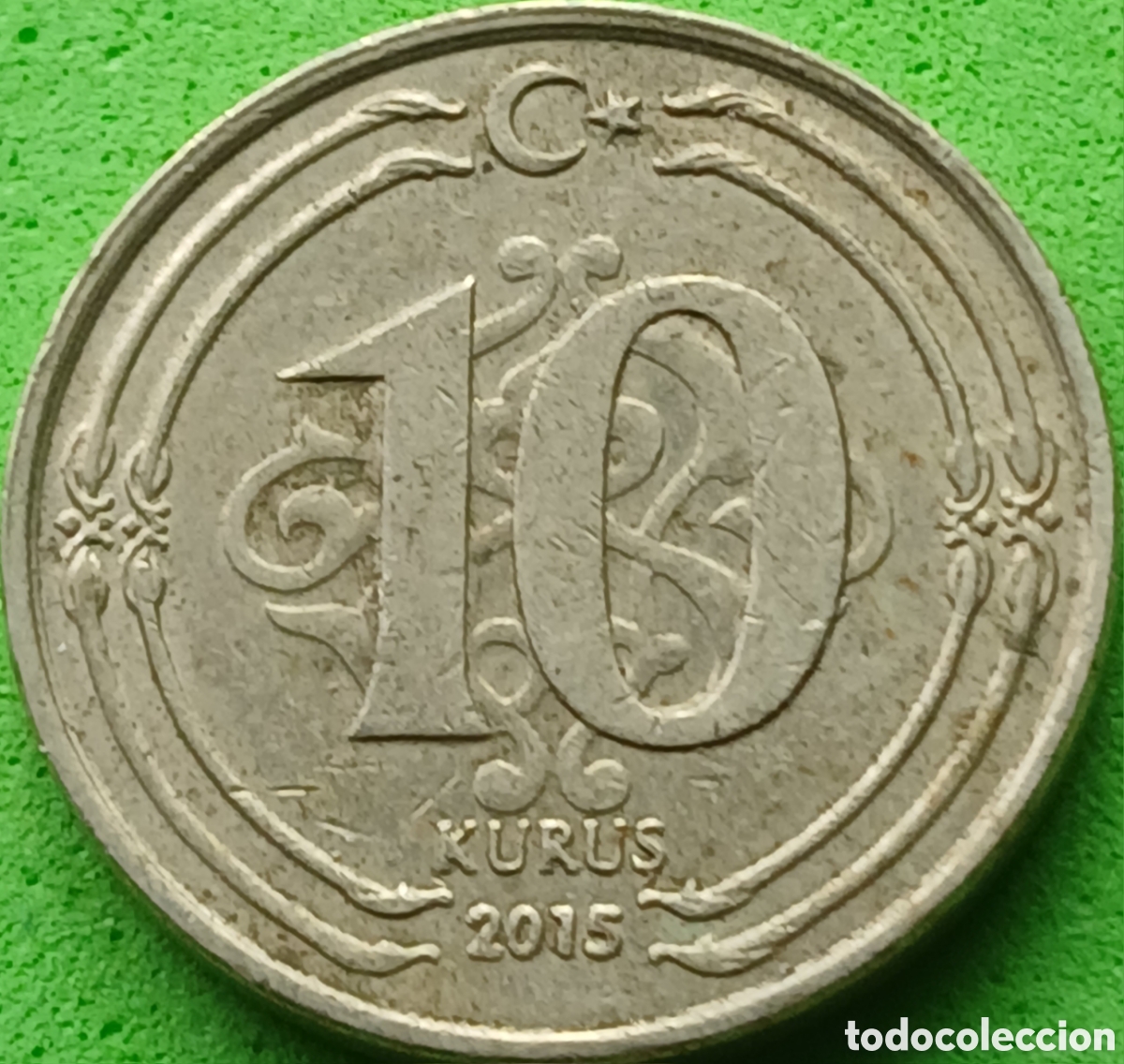 Monedas antiguas de Asia: Turqu&iacute;a 10 kurus 2015 km#1241