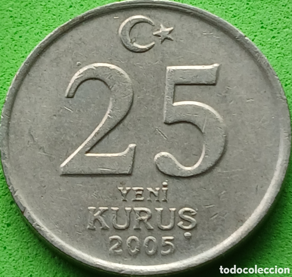 Monedas antiguas de Asia: Turqu&iacute;a 25 nuevos kurus 2005 km#1167