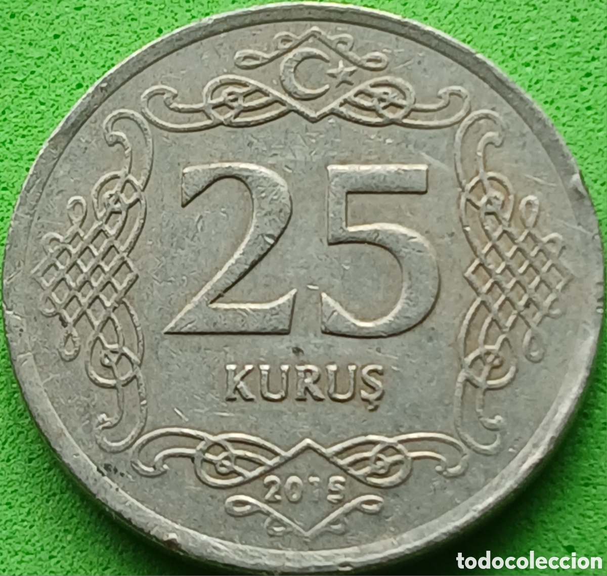 Monedas antiguas de Asia: Turqu&iacute;a 25 kurus 2015 km#1242