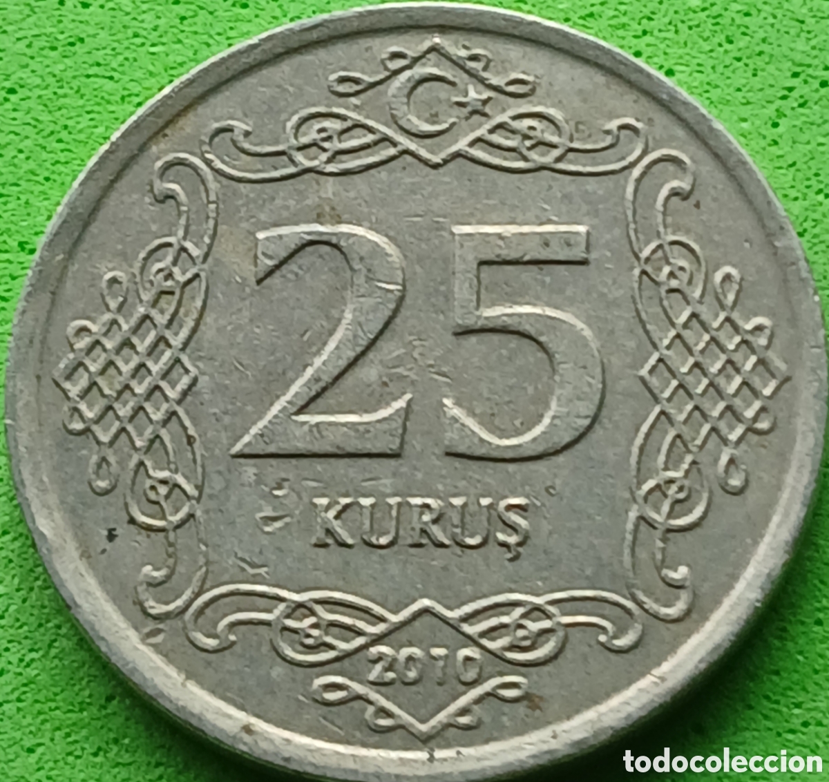 Monedas antiguas de Asia: Turqu&iacute;a 25 kurus 2010 km#1242