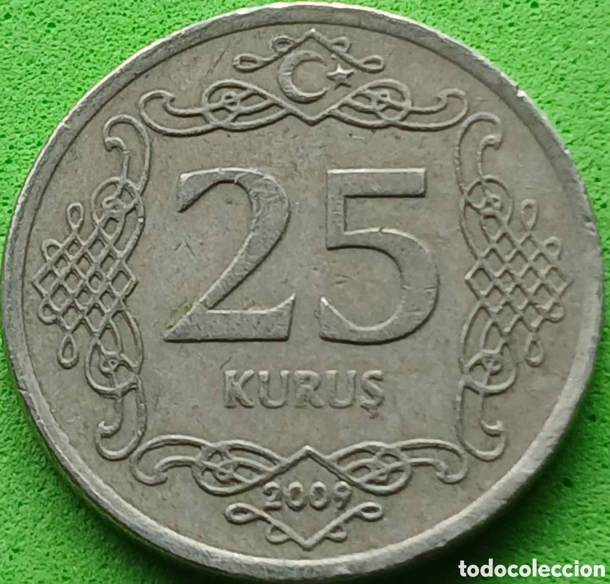 Monedas antiguas de Asia: Turqu&iacute;a 25 kurus 2009 km#1242