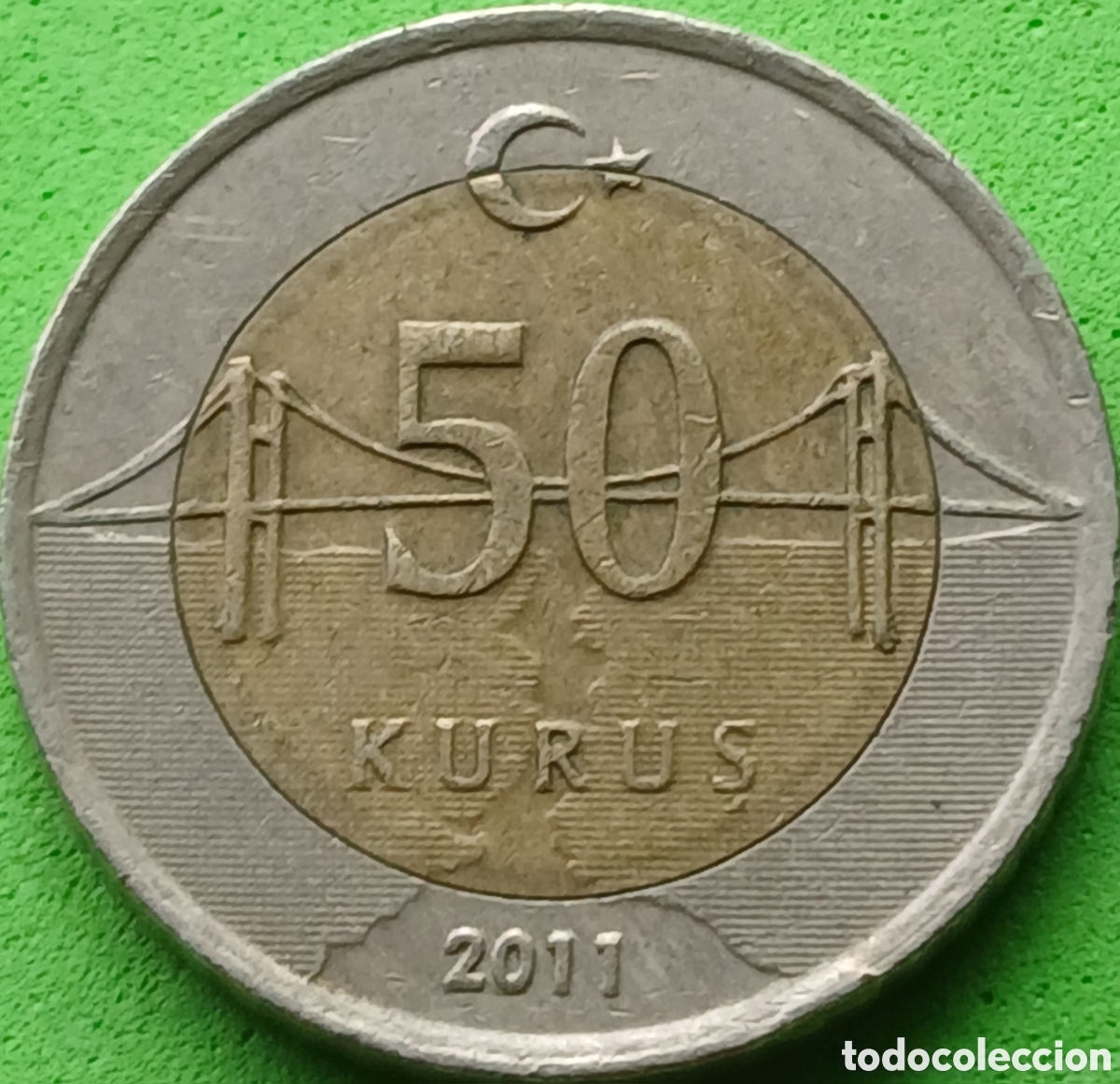 Monedas antiguas de Asia: Turqu&iacute;a 50 kurus 2011 km#1243