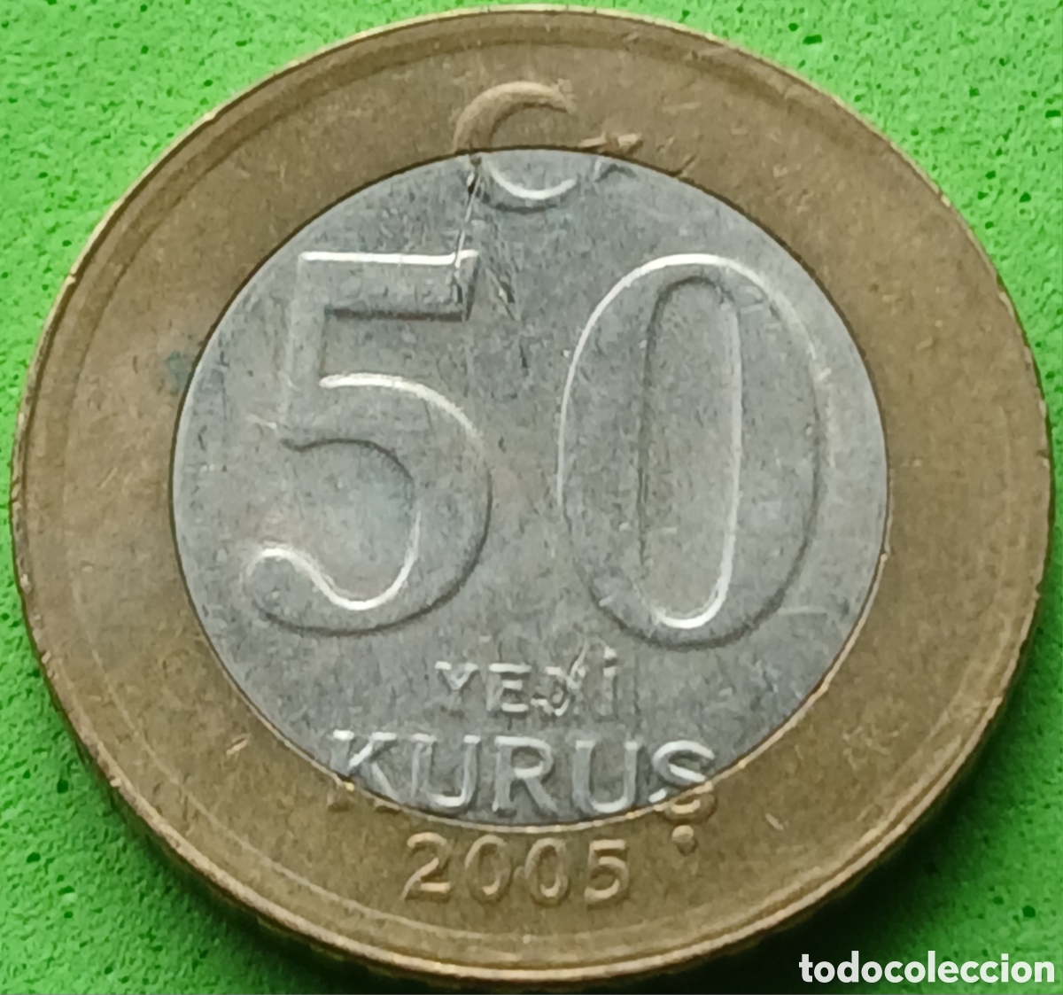 Monedas antiguas de Asia: Turqu&iacute;a 50 nuevos kurus 2005 km#1168