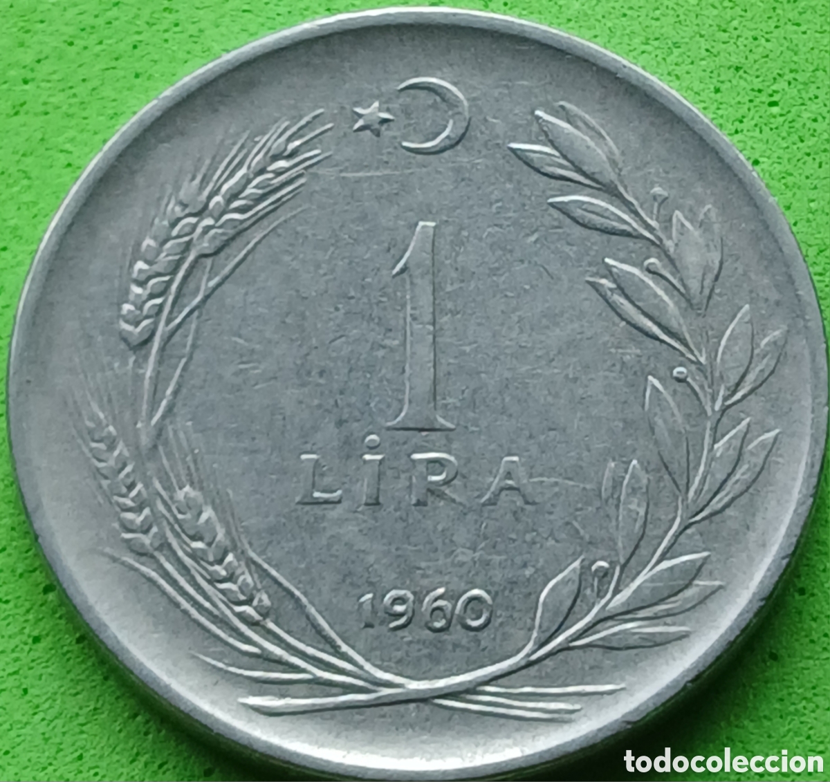 Monedas antiguas de Asia: Turqu&iacute;a 1 lira 1960 km#889a.1