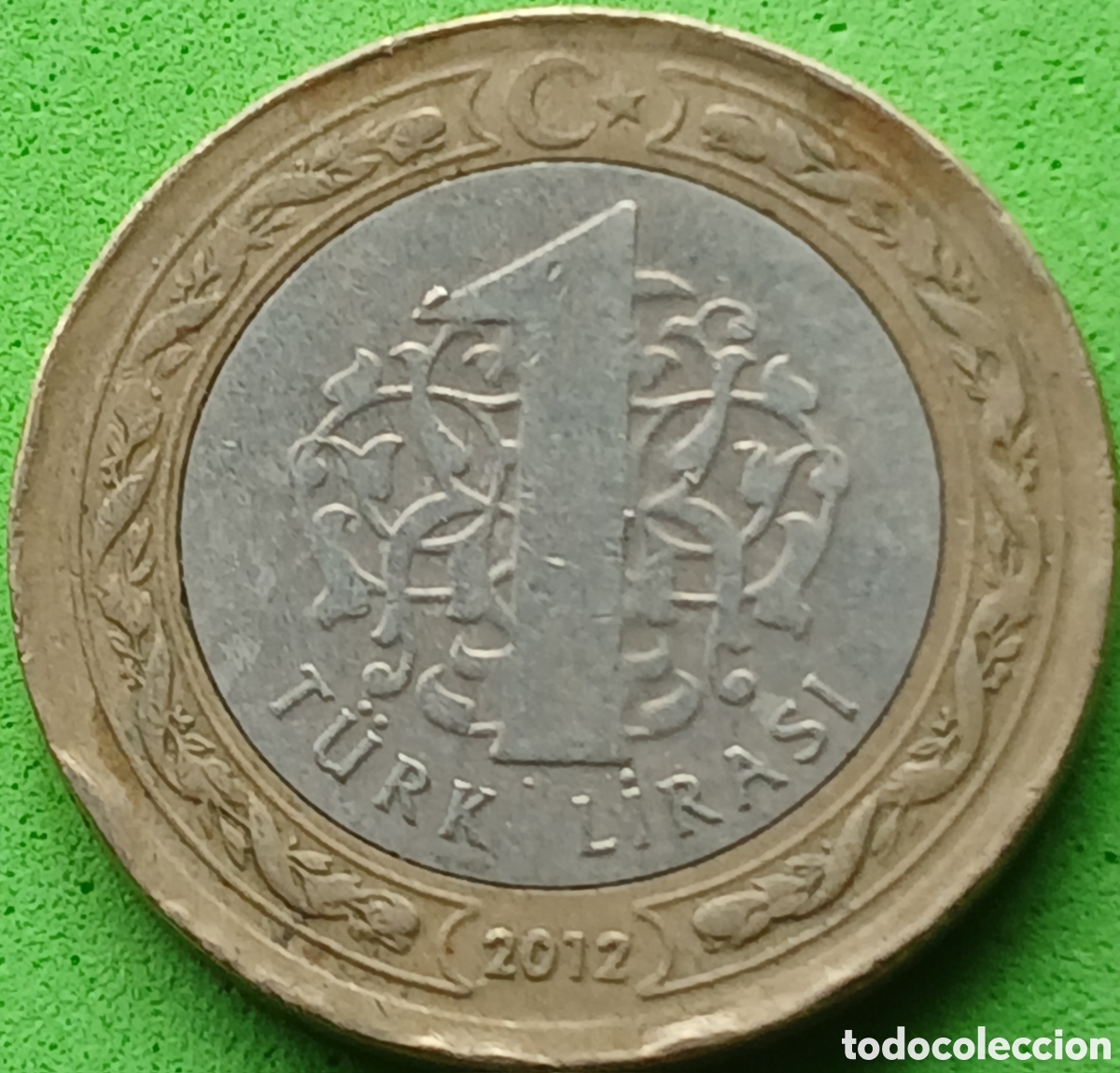 Monedas antiguas de Asia: Turqu&iacute;a 1 lira 2012 km#1244