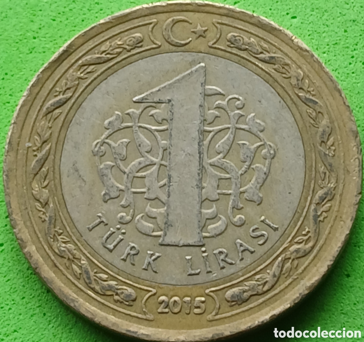 Monedas antiguas de Asia: Turqu&iacute;a 1 lira 2015 km#1244