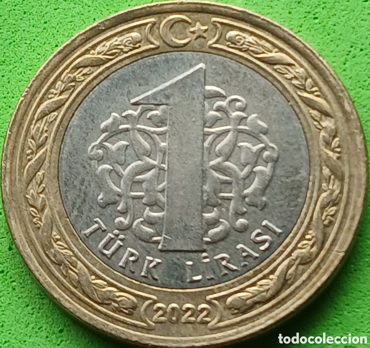 Monedas antiguas de Asia: Turqu&iacute;a 1 lira 2022 km#1244