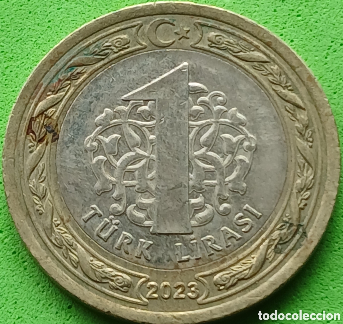 Monedas antiguas de Asia: Turqu&iacute;a 1 lira 2023 UC#1