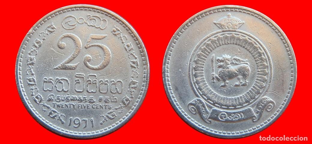 Monedas antiguas de Asia: 25 CENTIMOS 1971 SRI LANKA CEYLAN CEYLON-155783